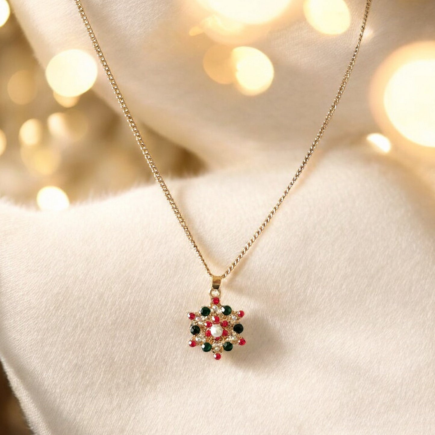 Collier Flocon Festif