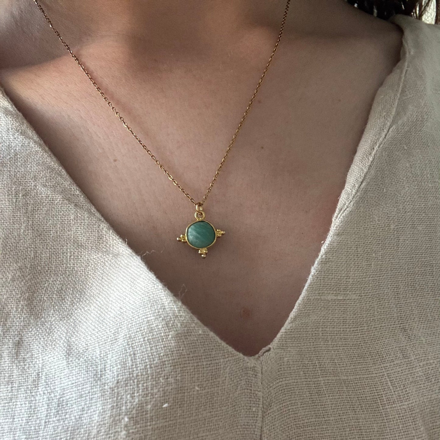 Collier Amazone Céleste