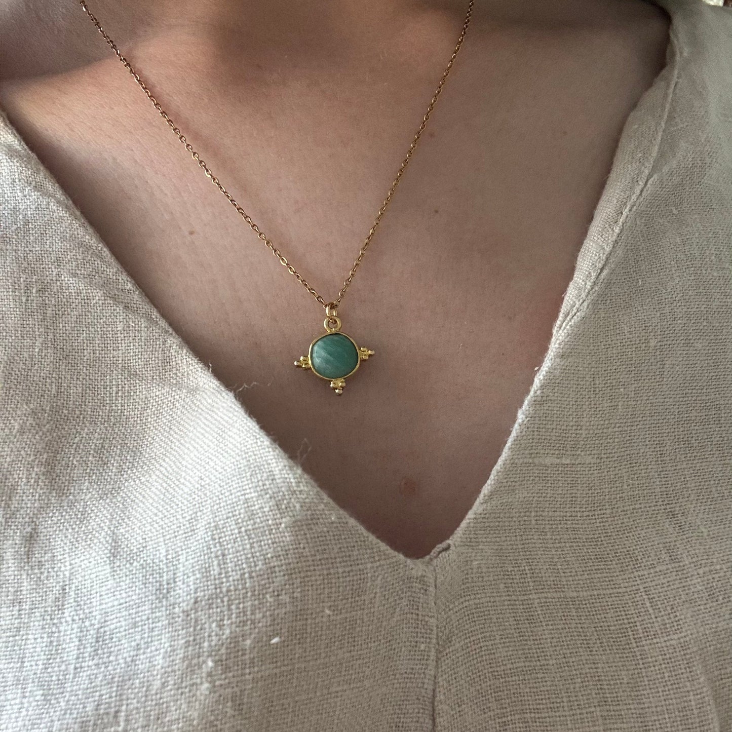 Collier Amazone Céleste