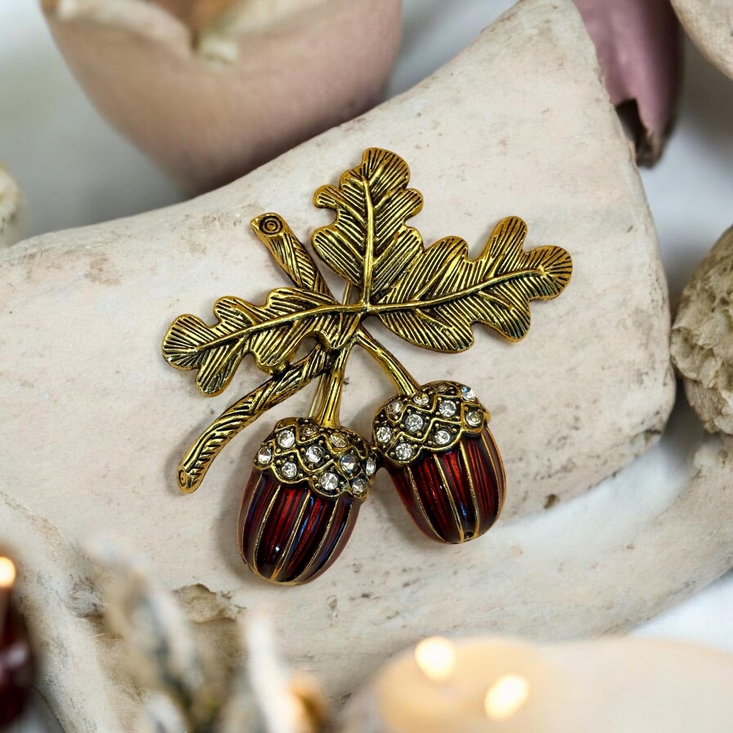 Broche Feuilles de Chêne