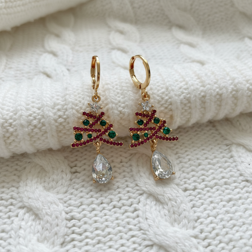 Boucles d’oreilles Sapins Étincelants