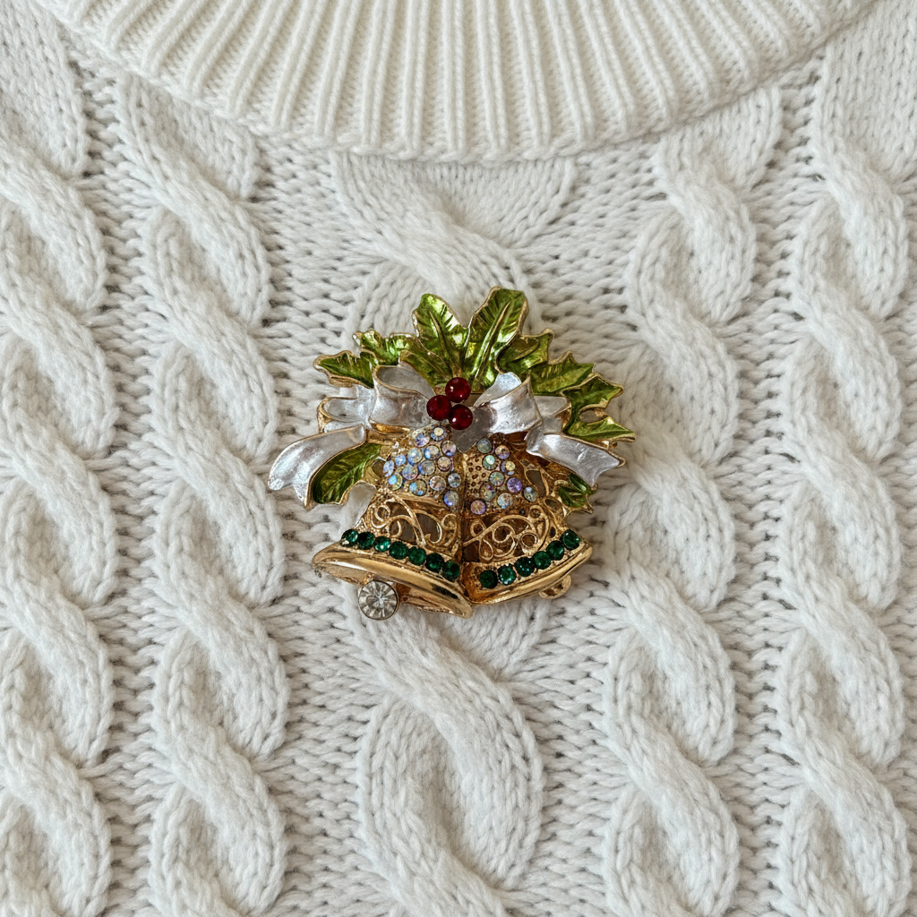 Broche Cloches Festives