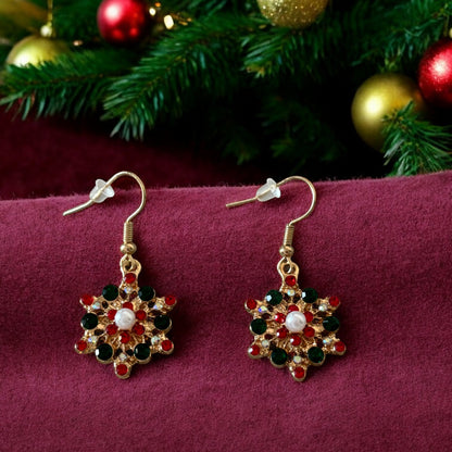 Boucles d’oreilles Flocon Festif