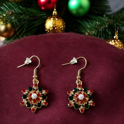 Boucles d’oreilles Flocon Festif