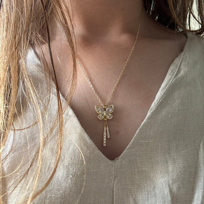 Collier Papillon Céleste