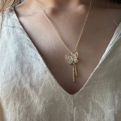 Collier Papillon Céleste