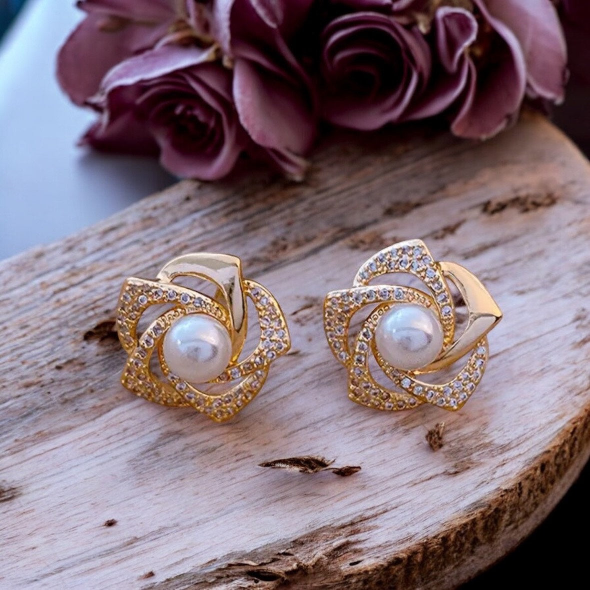 Boucles d'oreilles « Rosée de Perle »
