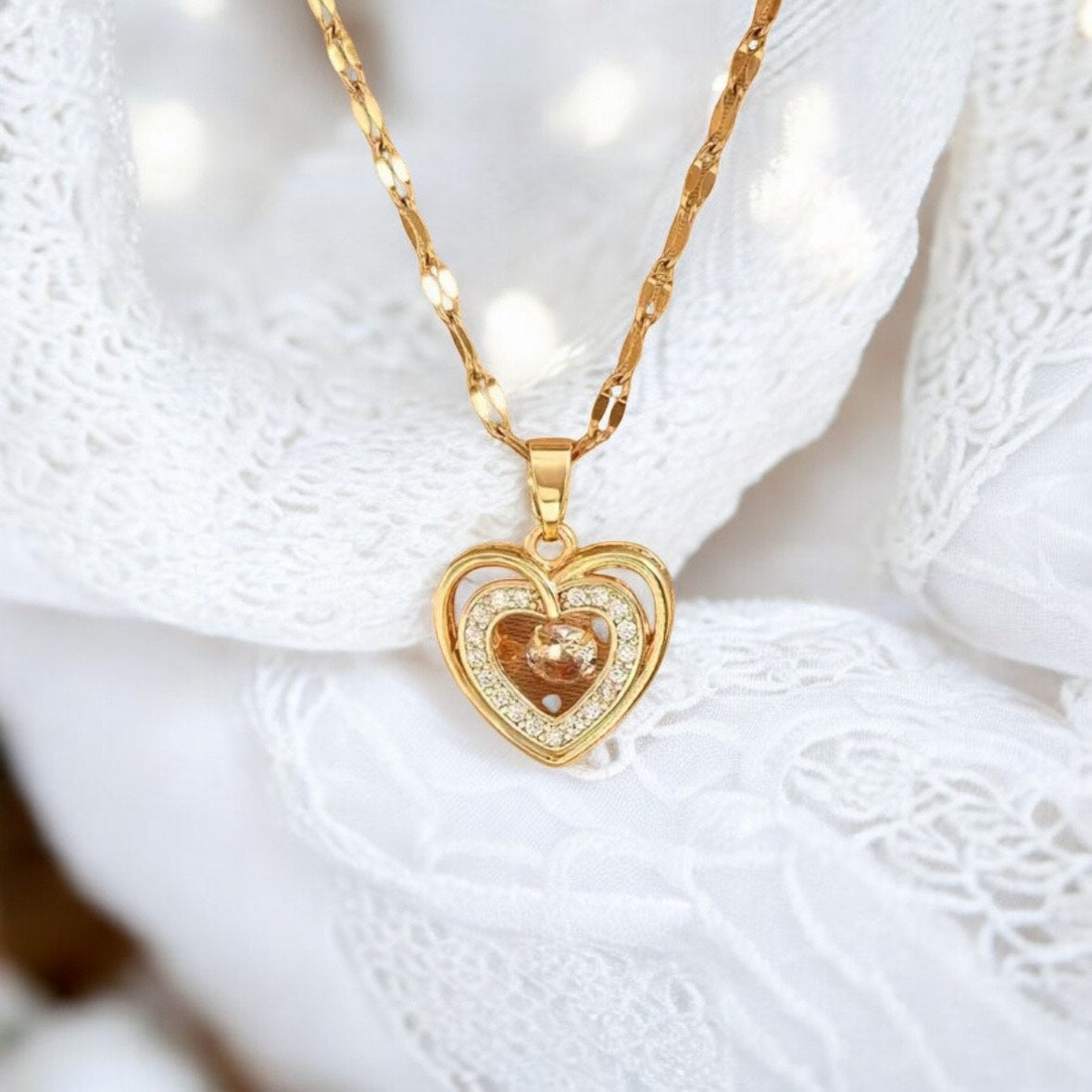 Collier « Cœur Lumineux »